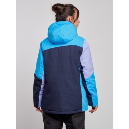 Ski jacket female winter, size 54, blue color-3