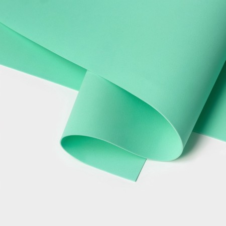 Foamiran Iranian, 60 × 70 cm, thickness 0.8-1 mm, mint/180-2