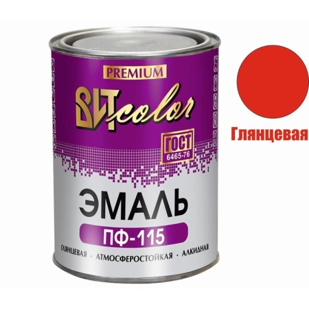 Enamel Witcolor PF-115 Red GOST 0.8 kg-1