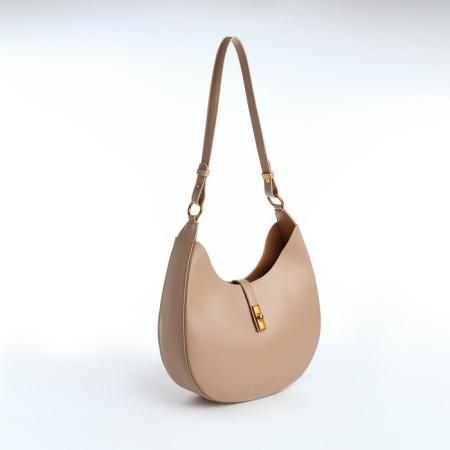 Female bag Textura, cosmetic bag, medium size, beige color-3