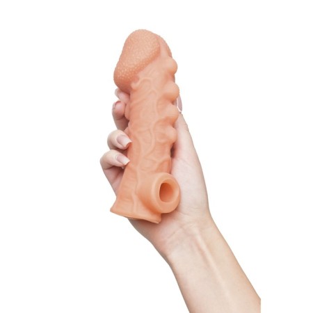 Kokos nozzle is realistic with additional stimulation, TPE, bodily, 15.6 cm, l-6
