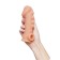 Kokos nozzle is realistic with additional stimulation, TPE, bodily, 15.6 cm, l