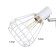 Scoop with a switch on the wire "Chloe" E14 40W white 19x10x18cm