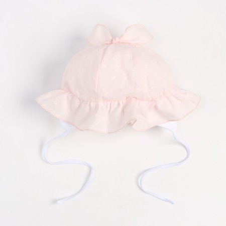 Baby hat, pink color, size 48-50-2