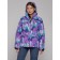 Ski jacket female winter, size 46, purple color