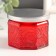 Bank for candles glass with a lid "Flower" red, polyhedron 5x7x7 cm, mix