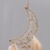 Belter Dreams "Month" beige with a ring and feathers 16x55 cm