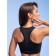 T-shirt-top sports female, size l, black color