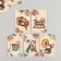 Cardboard "Retro Series" set 10 pcs (5 types) 4x6 cm