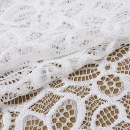 Lace elastic fabric, 170 mm × 23 ± 1 m, white color-1