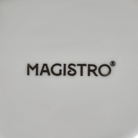 Porcelain salad Magistro "Blanche. Sheet ", 550 ml, 20.5 × 17 cm, white color-5
