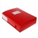 A4 archive folder A4, a spine of 80 mm, plastic, calligrata, cut fastener, red, up to 700 sheets