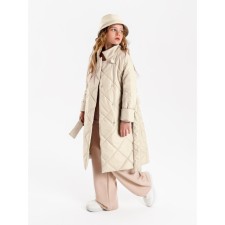 Stygoy coat for girls Amarobaby Trendy, height 116-122 cm, milk color