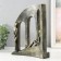 Polystone souvenir "Two on the stairs by the windows" under metal 22.7x7.7x28.7 cm