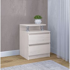 Прикроватная тумба Зара 450х400х600 крафт белый