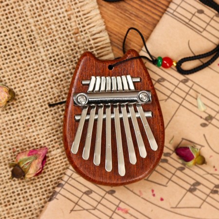 Kalim "cat" Music Life, 8 reeds, 5.5 x 7.5 x 1.8 cm, wood-1