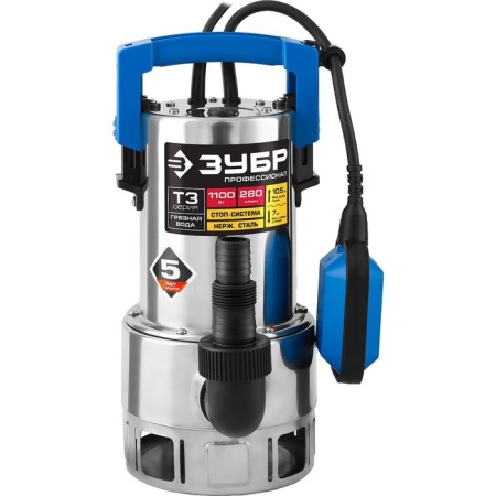 Drainage "Bison" NPG-T3-1100-C, for dirty water, 1100 W, 280 l/min, pressure 10.5 m-1