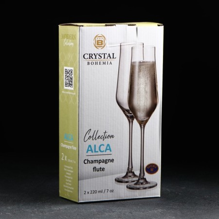A set of glasses for champagne Alca, 220 ml, 2 pcs-2