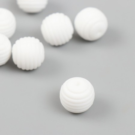 Busina silicone "Round with the beam" White D = 1.5 cm
