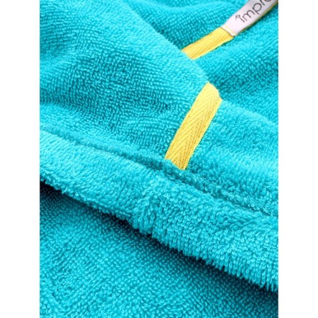 Children's robe, height 146 cm, turquoise color-5