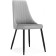 Stol on a metal frame is light gray, metal/velor, black/gray 49x60x95 cm