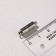 Castle Container Magnetic 16 × 6 mm, D loops = 1.5 mm (set 3 pcs.), The color of the steel