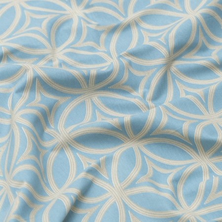 Set of curtains "Minas", size 170x270 cm, blue color-2