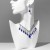 White-blue in silver