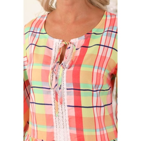 Female blouse, size 44, orange color-8