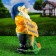 Garden figure "Dwarf with a sign" 28x24x45cm