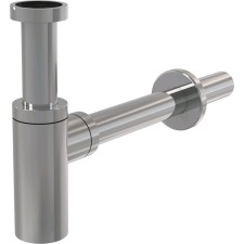 Siphon for the ALCAPLAST A400 Design, DN = 32 mm, all -metal, round, chromium