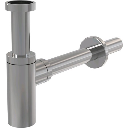 Siphon for the ALCAPLAST A400 Design, DN = 32 mm, all -metal, round, chromium