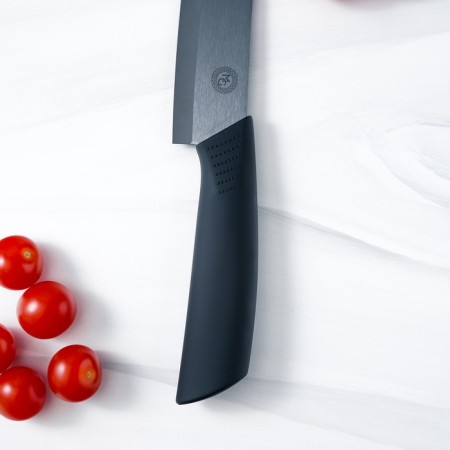 Knife Kuhnny ceramic Magistro Black, blade 15 cm, handle Soft-Touch, black color-6
