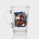 New Year's glass coffee mug "Flowers and snakes", 300 ml, mix