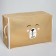 Organizer for storage, coffee for linen with PVC-fat "Bear", 43 x 28.5 x 20 cm.