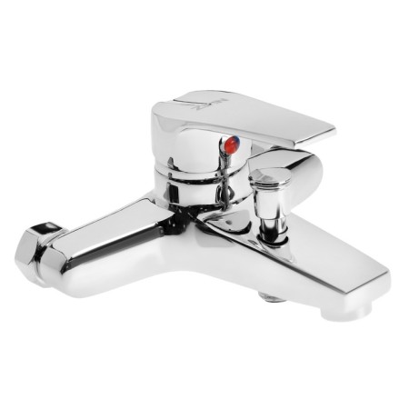Bath mixer Zein Z3840, single -leaf, shower set, watering can 5 modes, chrome-5