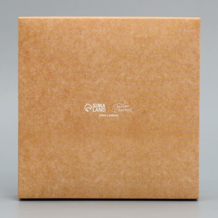 Box for sweets, confectionery packaging, 9 cells, “handmade”, 14.7 x 14.7 x 3.5 cm-3