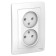 Double SE BLANCA, 16 A, 250 V, built -in, without salary, IP20, white, Blnrs000021