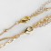 Piece "chain" Cross with pearls, white color in gold, l = 60 cm