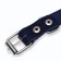 Collar of a single-layer leather, 54 x 2.5 cm, Osh 35-45 cm, blue