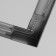 Corner Connector for the built-in track system Technical TRA084CL-12B, 7.8x7.8x3.45 cm, black color is black