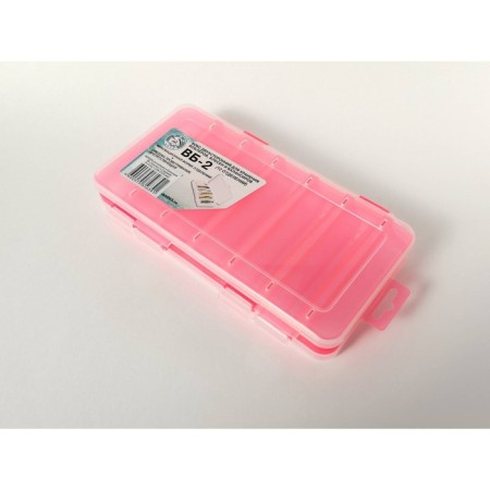 Box for wobblers and balancers, 6+6 departments, 230x125x35 mm, red color