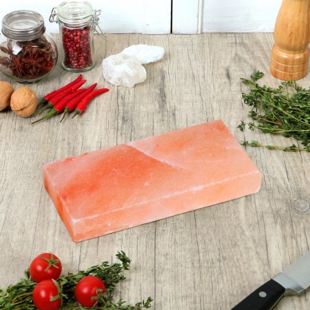 Himalayan salt brick, polished, 20 × 10 × 2.5cm, "Dobroparov"-1