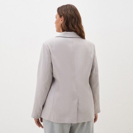 Jacket women's double-breasted Mist Plus-Size, r.52, beige-3