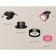 A set of built -in rotary lamp with composite crystal Ambrella Light, Techno, XM8102542, Black Sand Color