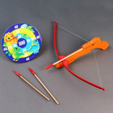 Crossbow Large "Hunting with dinosaurs", 3 arrows, target-1