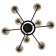 RIVOLI GERA 4065-209, 9HE27, 40W chandelier