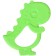 Silicone teething "Dino", green color, heap, button