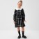 Baby dress kaftan "Cell", p. 38 (146-152 cm), black