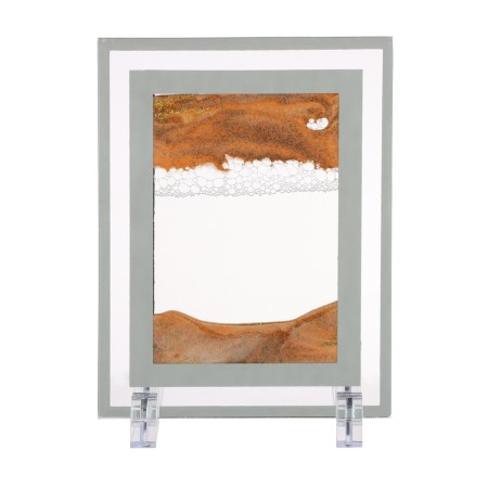 Sanding clock-picture, 18 x 13 cm, anti-stress, orange sand-1